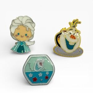 Disney Frozen Pin Lot Elsa Olaf Hidden Mickey Disneyland